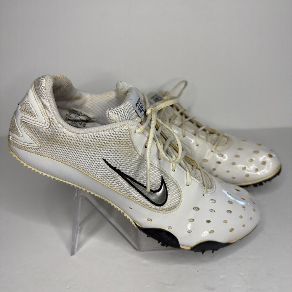 Nike Bowerman Zoom 2VL Men’s size 12 Track and Field Spikes Cleats Shoes White